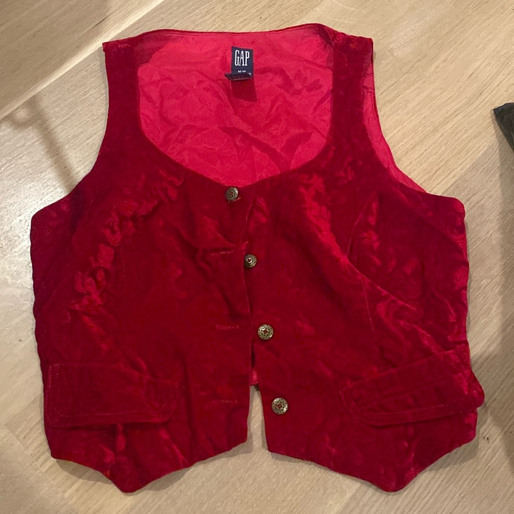 Red Velvet Vest
